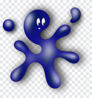 Paper Ink, blue splash, blue, ink PNG