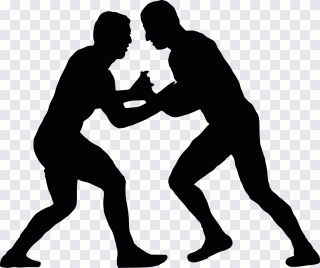 Silueta, mano, lucha libre, agresión PNG