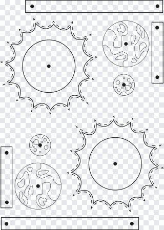 Sun, Earth, Line Art, Moon, Planet PNG