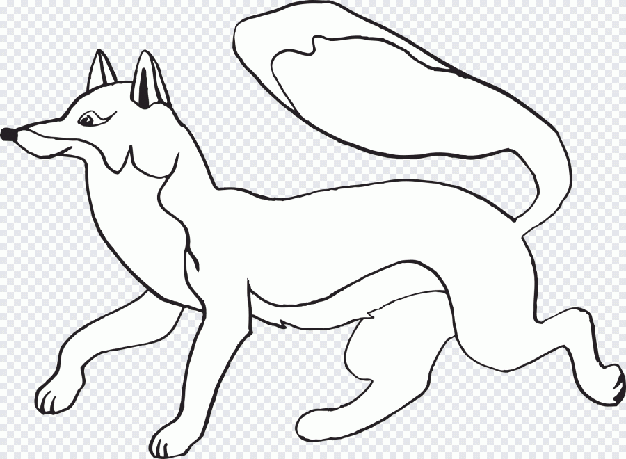 Renard, course à pied, queue, fourrure PNG