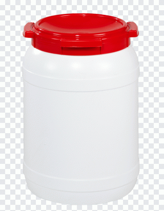 Plastic Lid Drum Food storage containers PNG