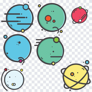 Planeta, ícone, android, coleção, fofo PNG