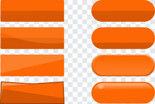 Botón, naranja PNG