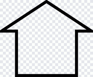 Casa, dibujo, simple, edificio, rectángulo PNG