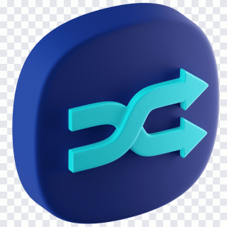 Bouton, flèche, direction, suivant, icône 3D PNG