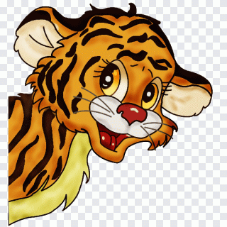 Tigre, visage, animaux, rugissement PNG