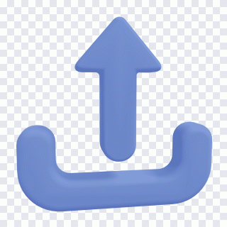 Subida, botón, señal, navegación, icono 3D PNG