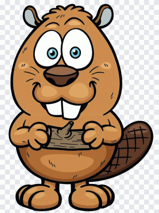 Hold the wood of the beaver, big die PNG