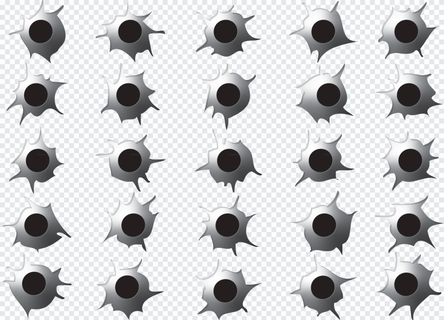 Bullet Shotgun Metal, Metallic bullet holes PNG