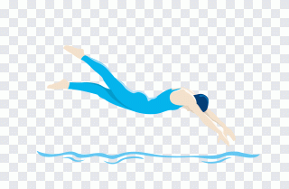 Nadar, natación, azul, mano, buceo PNG