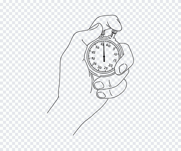 Stopwatch Sketch, stopwatch, white, hand PNG