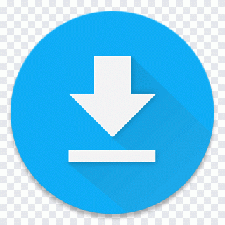 Android, azul, triángulo, botón, logotipos PNG