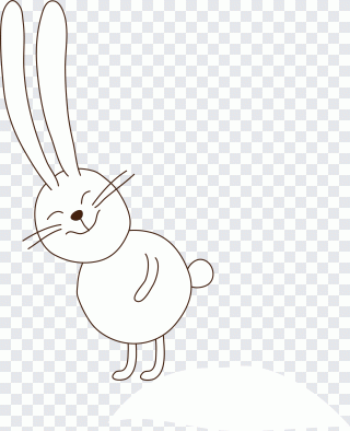 Rabbit, Black rabbit, white, animals PNG