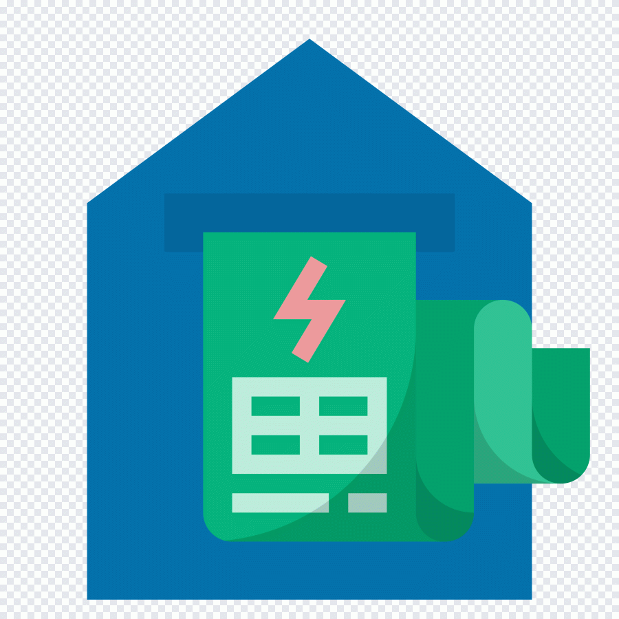 Energía, electricidad, icono PNG