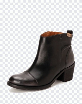 Bota, ganado vacuno, cuero, mujeres, negro PNG