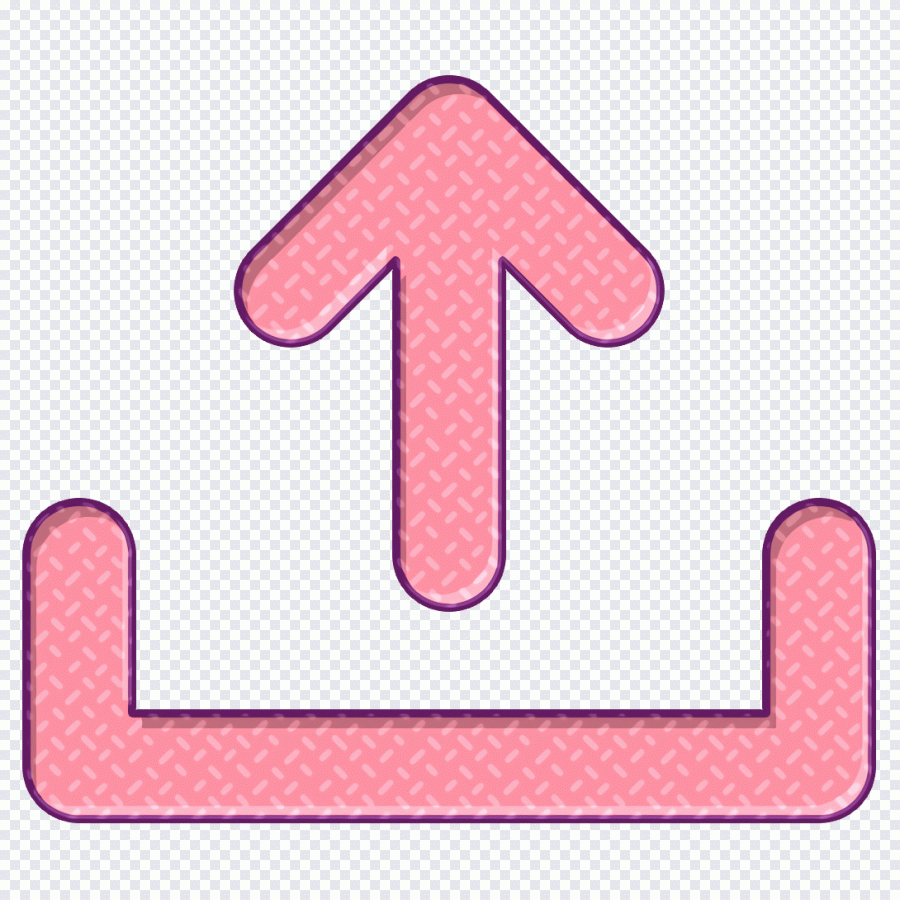 Ícone de seta, rosa, placa, símbolo PNG