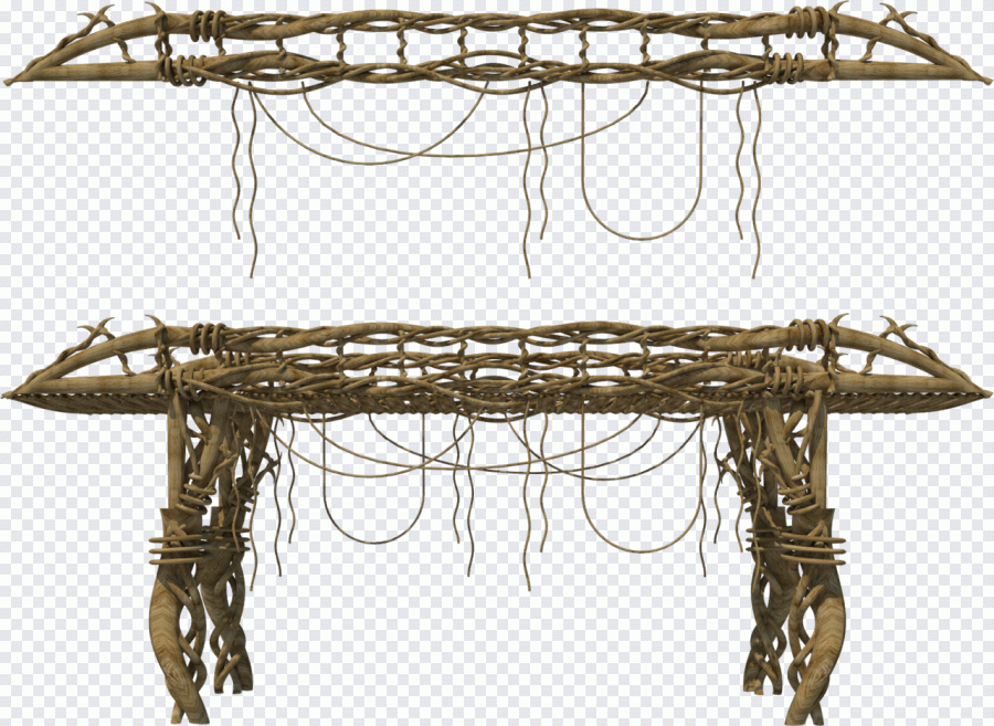 Wood Timber bridge 3D rendering, bridge PNG