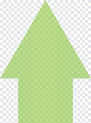 Subida, flecha, verde, icono PNG