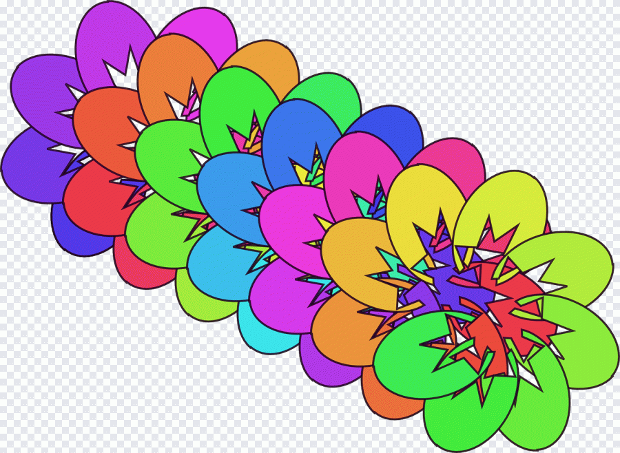 Arco-íris, flora, desenho floral, flor PNG