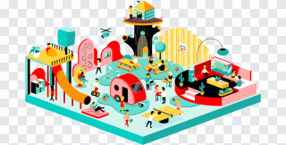 Isometric graphics in video games and pixel PNG