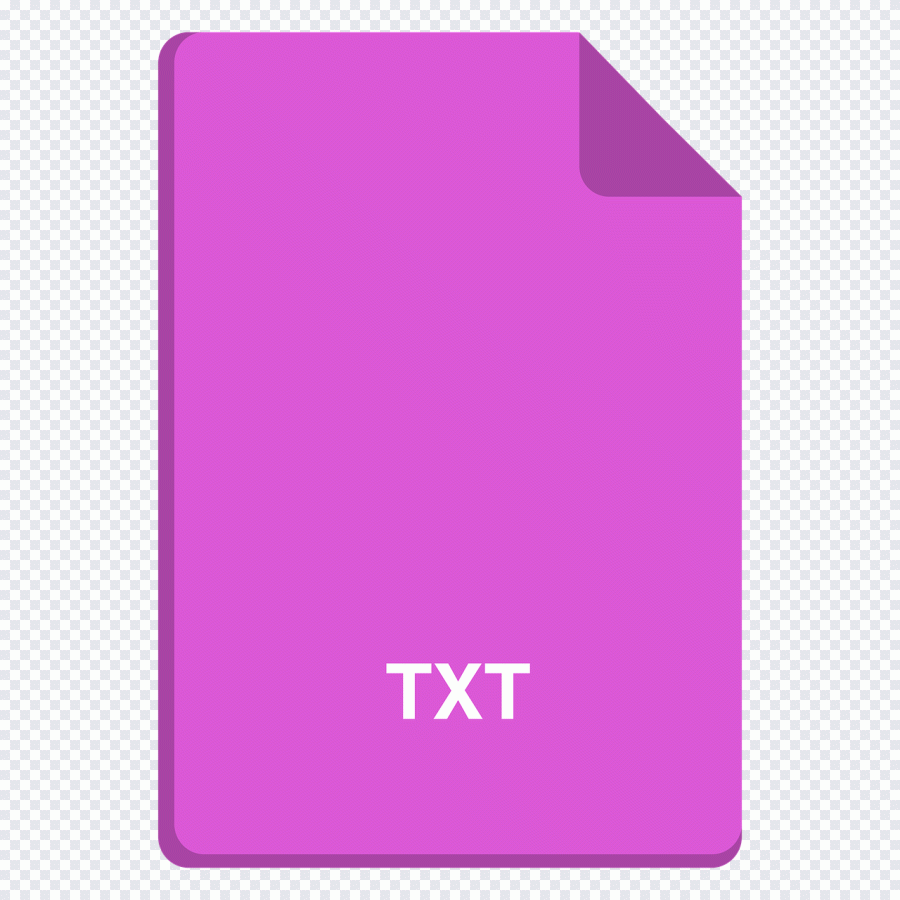 Texte, icône plate, vecteur rose PNG