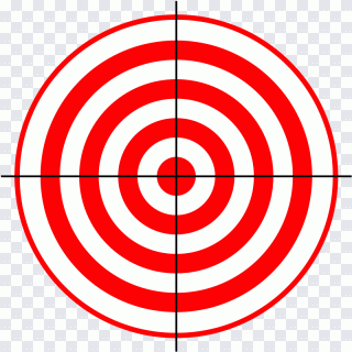 Red and white target illustration, Target PNG
