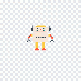 Robot, électronique, rectangle, drôle PNG