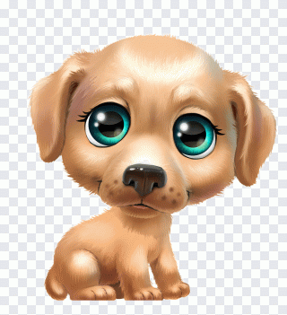 Filhote, cachorro, olhos, grande, sentado PNG