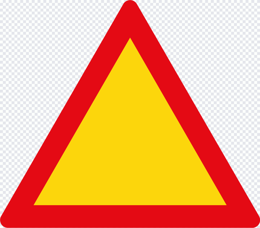 Предупреждающий знак, знак, треугольник PNG