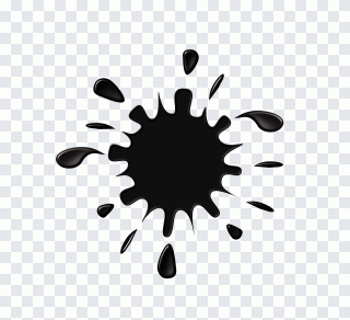 Tinta-da-china, preto, respingo, ponto PNG