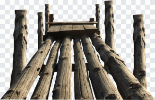 Timber bridge, Simple wooden bridge PNG