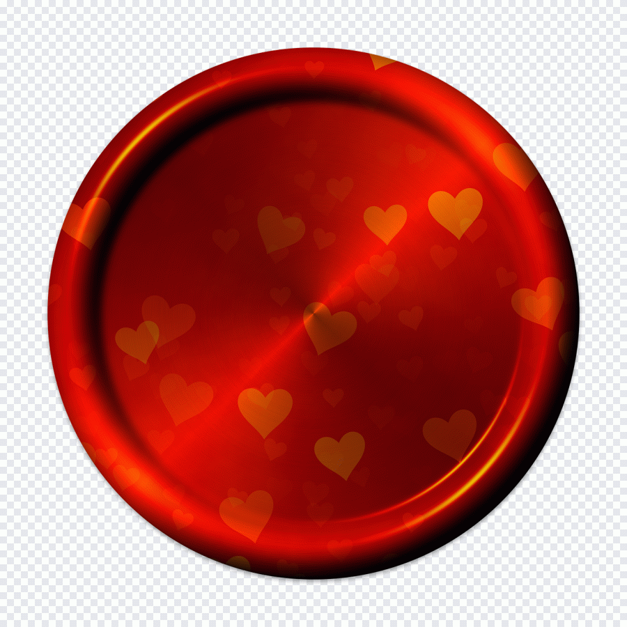 Amor, círculo, forma, botão, vermelho PNG
