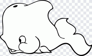 Baleine, animation, blanc, dauphin, visage PNG