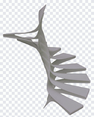 Escaleras, blanco, moderno, edificio PNG