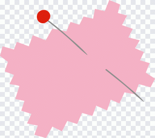Costura, Stitch, punto, botón, magenta PNG