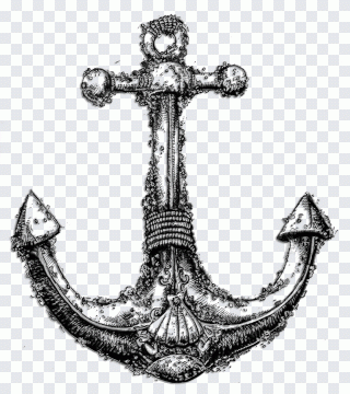 Printed T-shirt Drawing, anchor, technic PNG