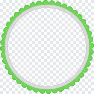 Green simple grass ring border texture PNG
