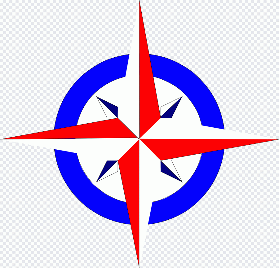 Windrose, Kompass, blau, Technik, blaue Rose PNG