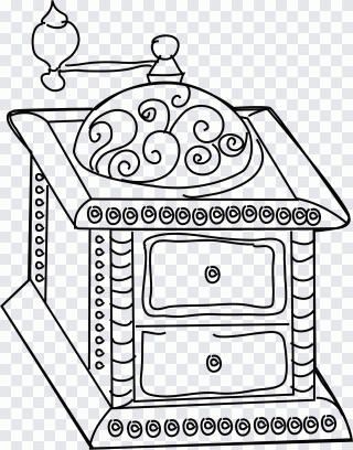 Hand-painted minimalist cabinet, watercolor PNG
