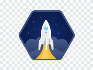 Rocket Euclidean, rocket pattern, blue PNG