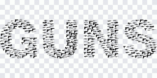 Typografie, USA, Pistole PNG