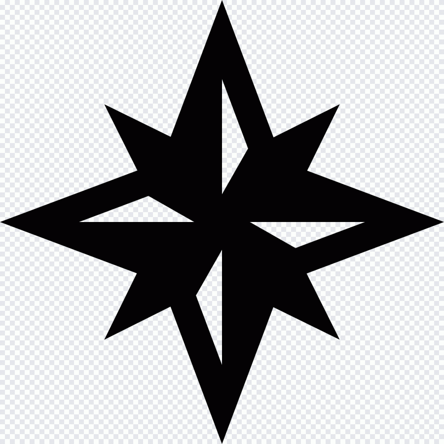 Windrose, Kompass, Technik, Symbole, Stern PNG