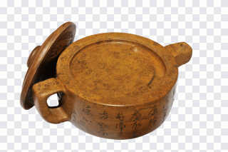 Pottery Ceramic Cup, Ink stone carvings PNG