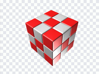 Carré, 3d, boîtes PNG