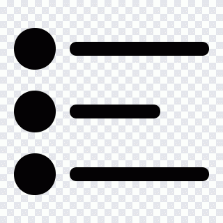 Bullet, editing, list, points, text PNG