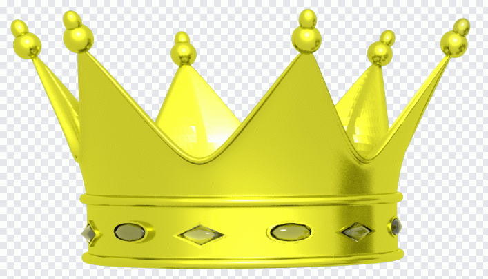 Corona, rey, amarillo PNG