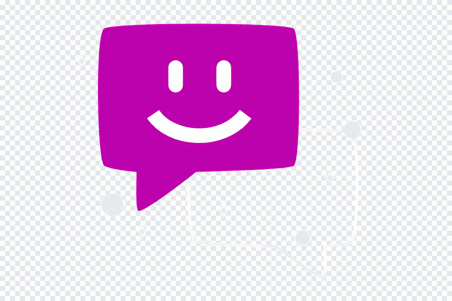 Speech bubble, purple speech bubble with PNG