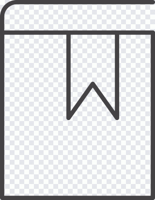 Bookmark, Label, Reading, Simple, Black PNG
