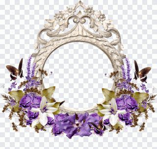 Watercolour Flowers graphy, лаванда, purple PNG