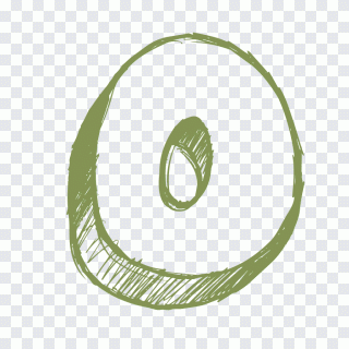 Illustration, chiffre, vert, main, herbe PNG